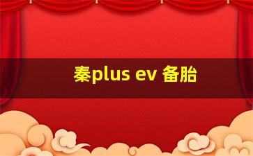 秦plus ev 备胎